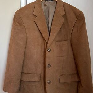 Today’s Man Tan suede blazer.